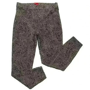 Spanx Jeggings Leggings Womens Large Cheetah Animal Print Ankle Stretch Casual